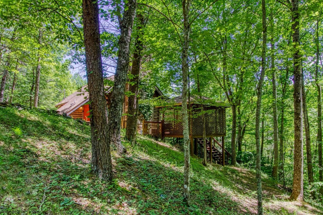 Very Private, Real Log Cabin With Hot Tub! Sevierville Luaran gambar