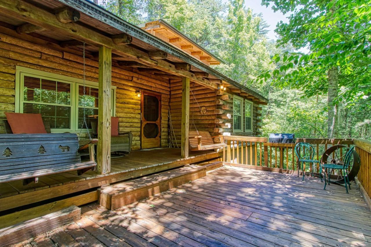 Very Private, Real Log Cabin With Hot Tub! Sevierville Luaran gambar