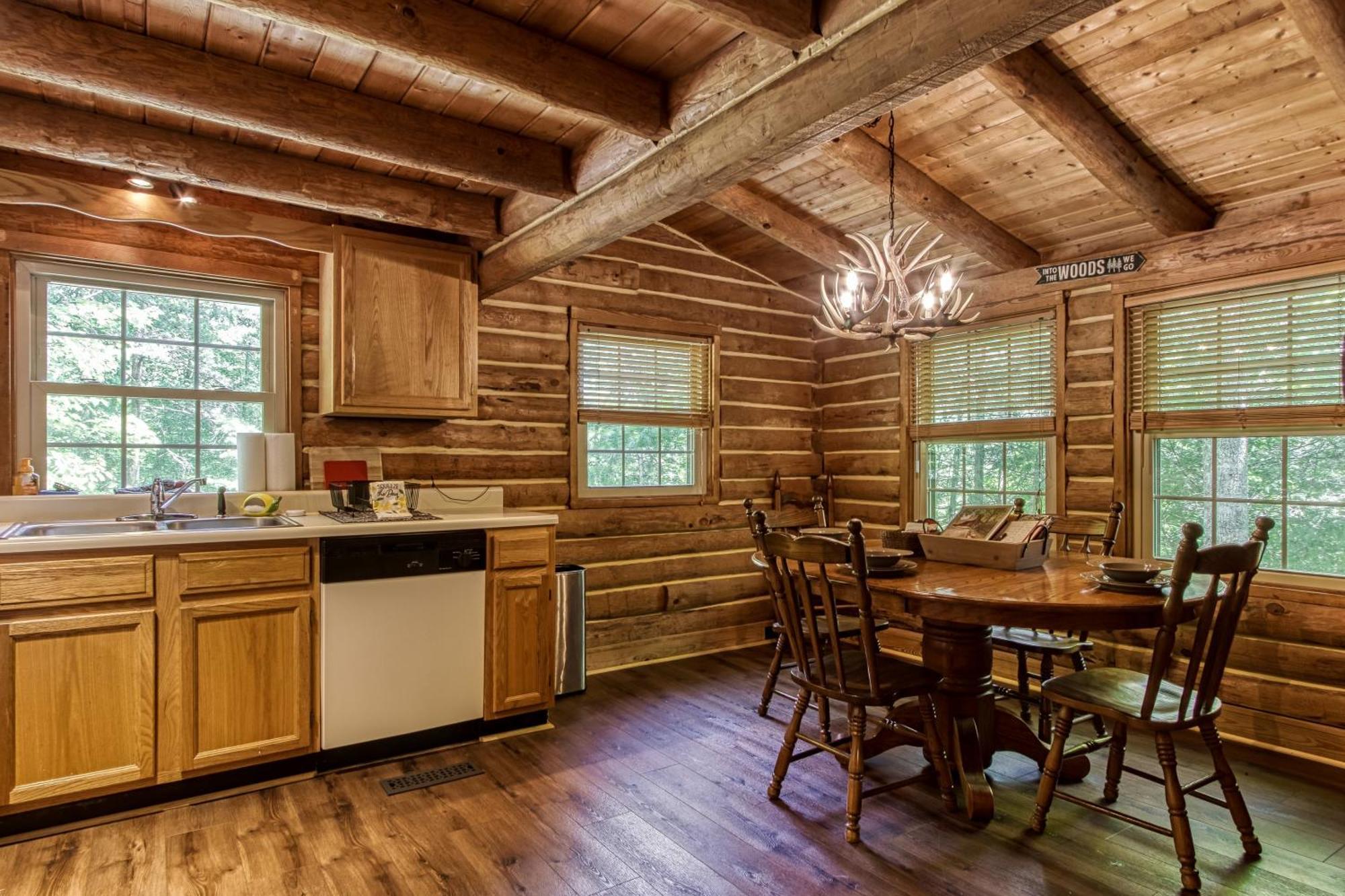 Very Private, Real Log Cabin With Hot Tub! Sevierville Luaran gambar