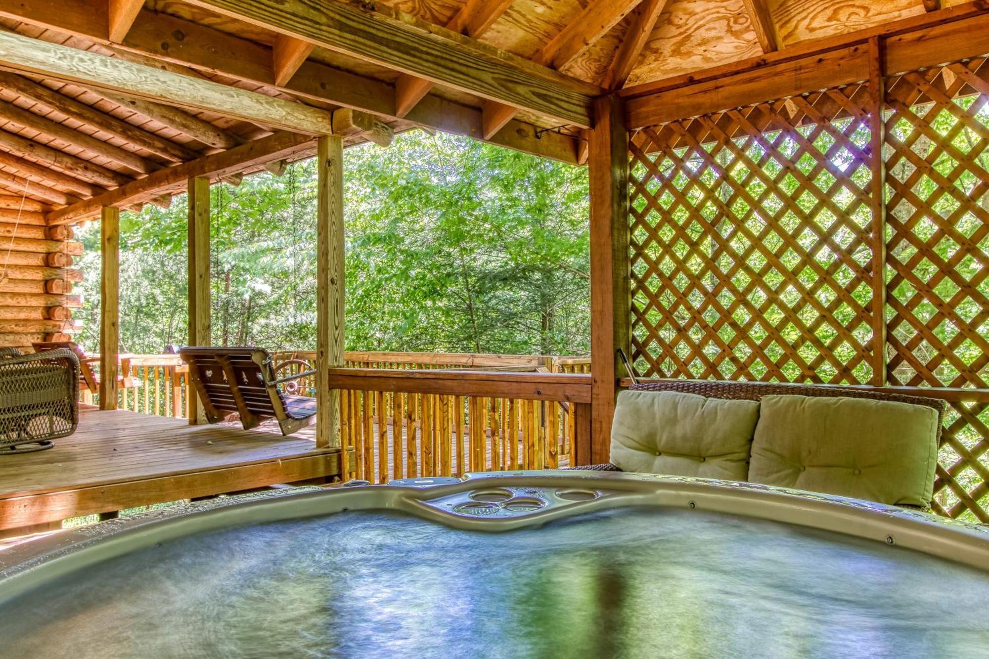 Very Private, Real Log Cabin With Hot Tub! Sevierville Luaran gambar