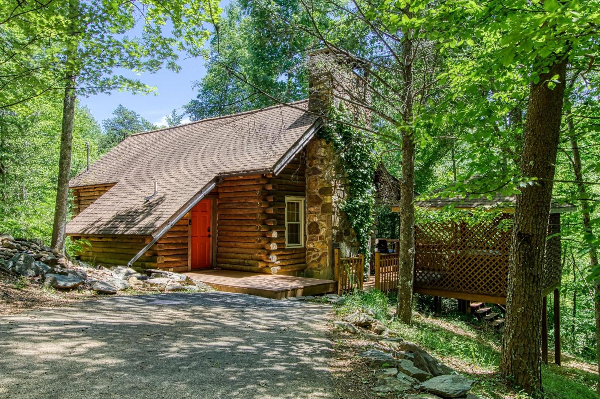 Very Private, Real Log Cabin With Hot Tub! Sevierville Luaran gambar